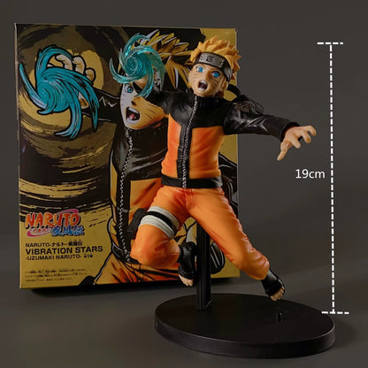 19CM Anime Vibration Stars Uzumaki NARUTO Shippuden Rasengan Battle Form Model Toy Gift Collection Action Figure PVC