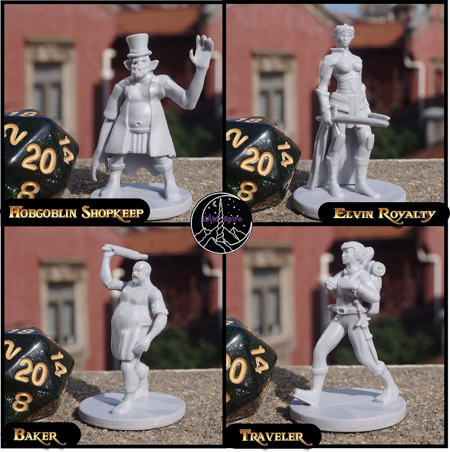 18 Miniatures Townsfolk Hero for DND Miniatures Bulk 28Mm & Dungeons and Dragons Miniatures | for DND Minis and D&D Miniatures Fan and Fantasy Miniatures I Campaign Setting & Quests