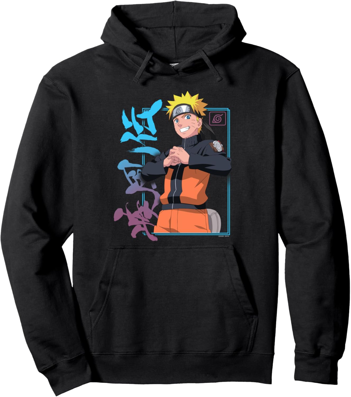 Shippuden  Kanji Frame Pullover Hoodie