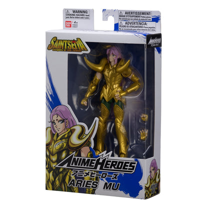 Anime Heroes Knights of the Zodiac Aries Mu Action Figure Set, 3 Pieces