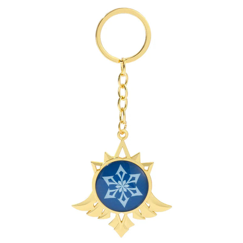 Genshin Impact Sumeru Vision Keychain Big Size Luminous Double Sided Seven Element Pendant Keyring Cosplay Accessories Props