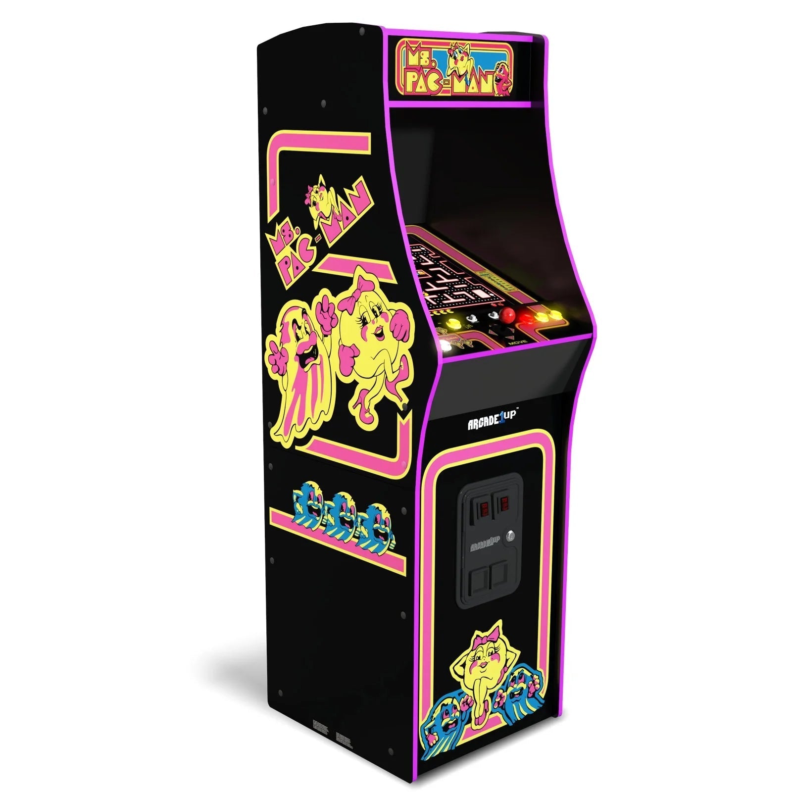 Ms Pac-Man Deluxe Black Arcade Machine 14 Games in 1