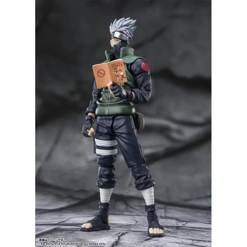 Naruto：Shippūden Anime Figure SHF Hatake Kakashi 2.0 the Hero of Sharingan Action Figure Toys for Kids Gift Model Dolls